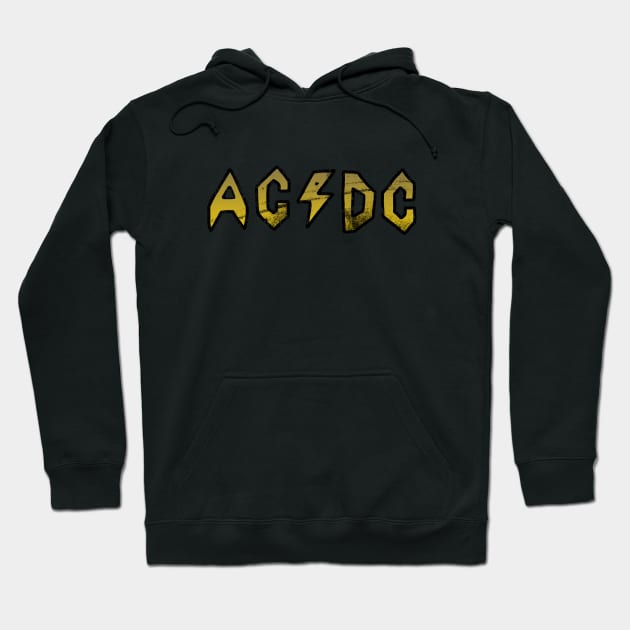 Butt-Head AC/DC Distressed - Gold Hoodie by Botak Solid Art